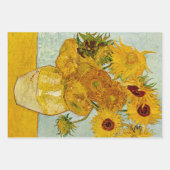 Vincent van Gogh 12 Zonnebloemen impressionist Inpakpapier Vel (Voorkant)