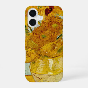Vincent Van Gogh 12 Zonnebloemen Impressionist iPhone 16 Hoesje