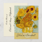 Vincent van Gogh 12 Zonnebloemen impressionist Kaart (Voorkant / Achterkant)