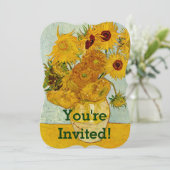 Vincent van Gogh 12 Zonnebloemen impressionist Kaart (Staand voorkant)