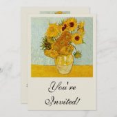 Vincent van Gogh 12 Zonnebloemen impressionist Kaart (Voorkant / Achterkant)
