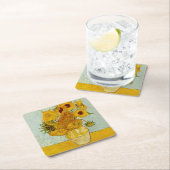 Vincent van Gogh 12 Zonnebloemen impressionist Kartonnen Onderzetters (Insitu)