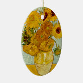 Vincent van Gogh 12 Zonnebloemen impressionist Keramisch Ornament (Rechts)