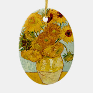 Vincent van Gogh 12 Zonnebloemen impressionist Keramisch Ornament
