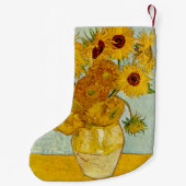 Vincent van Gogh 12 Zonnebloemen impressionist Kleine Kerstsok (Achterkant)