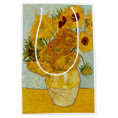 Vincent van Gogh 12 Zonnebloemen impressionist Medium Cadeauzakje (Voorkant)