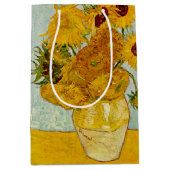 Vincent van Gogh 12 Zonnebloemen impressionist Medium Cadeauzakje (Voorkant)
