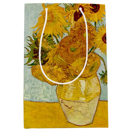 Vincent van Gogh 12 Zonnebloemen impressionist Medium Cadeauzakje