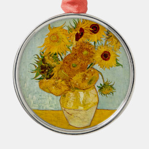 Vincent van Gogh 12 Zonnebloemen impressionist Metalen Ornament