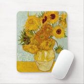 Vincent van Gogh 12 Zonnebloemen impressionist Muismat (Met muis)