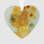 Vincent van Gogh 12 Zonnebloemen impressionist Ornament (voorkant)