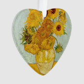 Vincent van Gogh 12 Zonnebloemen impressionist Ornament (voorkant)