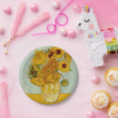 Vincent van Gogh 12 Zonnebloemen impressionist Papieren Bordje (Feest)