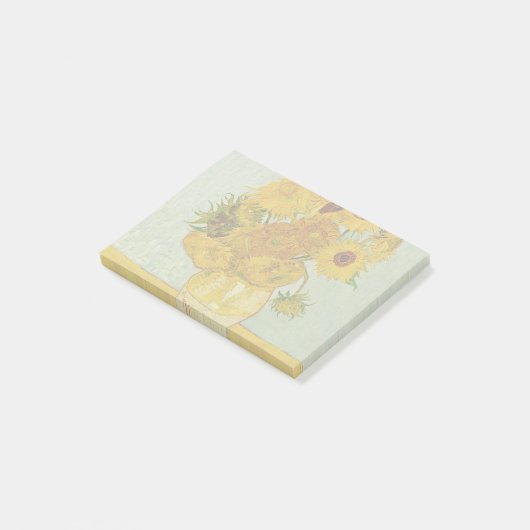 Vincent van Gogh 12 Zonnebloemen impressionist Post-it® Notes (Schuin)