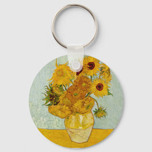 Vincent van Gogh 12 Zonnebloemen impressionist Sleutelhanger