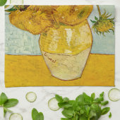 Vincent van Gogh 12 Zonnebloemen impressionist Theedoek (Gevouwen)