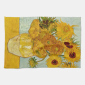 Vincent van Gogh 12 Zonnebloemen impressionist Theedoek (Horizontaal)