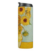 Vincent van Gogh 12 Zonnebloemen impressionist Thermosbeker (Geroteerd rechts)