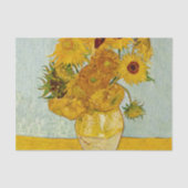 Vincent van Gogh 12 Zonnebloemen impressionist Tissuepapier (Voorkant)