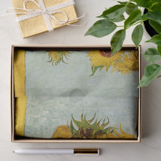 Vincent van Gogh 12 Zonnebloemen impressionist Tissuepapier (Geschenk)