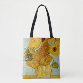 Vincent van Gogh 12 Zonnebloemen impressionist Tote Bag (Voorkant)