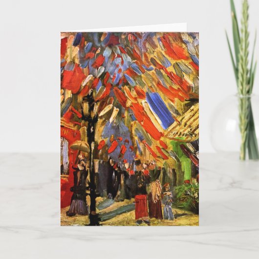 Vincent van Gogh - 14 juli - herdenking Kaart (Voorkant)