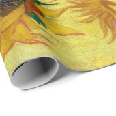 Vincent Van Gogh 15 zonnebloemen in een Vase Art Cadeaupapier (Rol Hoek)