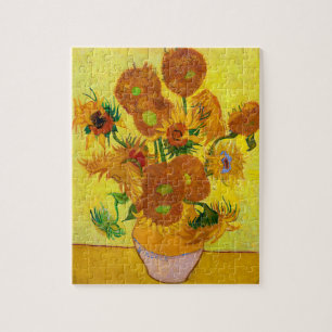 Vincent Van Gogh 15 zonnebloemen in een Vase Art Legpuzzel