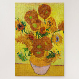Vincent Van Gogh 15 zonnebloemen in een Vase Art Legpuzzel