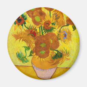 Vincent Van Gogh 15 zonnebloemen in een Vase Art Magneet