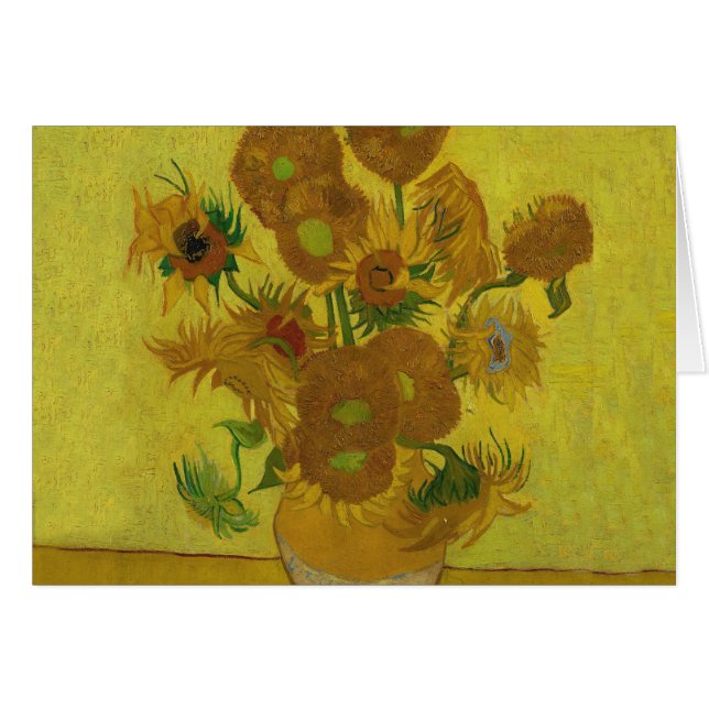 Vincent Van Gogh 15 zonnebloemen schilderen (Voorkant Horizontaal)