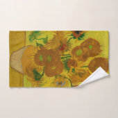 Vincent Van Gogh 15 zonnebloemen schilderen Bad Handdoek (Handdoek)