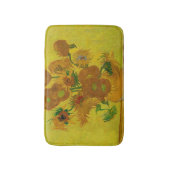 Vincent Van Gogh 15 zonnebloemen schilderen Badmat (Voorkant Verticaal)