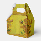 Vincent Van Gogh 15 zonnebloemen schilderen Bedankdoosjes (Achterkant)