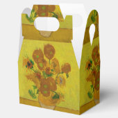 Vincent Van Gogh 15 zonnebloemen schilderen Bedankdoosjes (Geopend)