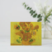 Vincent Van Gogh 15 zonnebloemen schilderen Briefkaart (Staand voorkant)