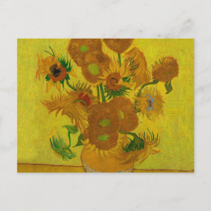 Vincent Van Gogh 15 zonnebloemen schilderen Briefkaart