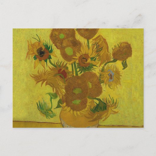 Vincent Van Gogh 15 zonnebloemen schilderen Briefkaart (Voorkant)