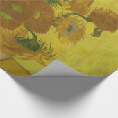 Vincent Van Gogh 15 zonnebloemen schilderen Cadeaupapier (Hoek)