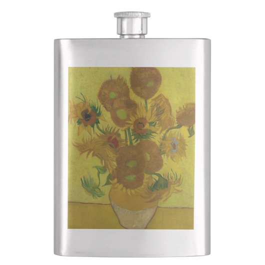 Vincent Van Gogh 15 zonnebloemen schilderen Flacon (Voorkant)