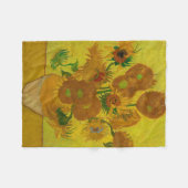 Vincent Van Gogh 15 zonnebloemen schilderen Fleece Deken (Voorkant (Horizontaal))
