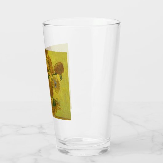Vincent Van Gogh 15 zonnebloemen schilderen Glas (Links)