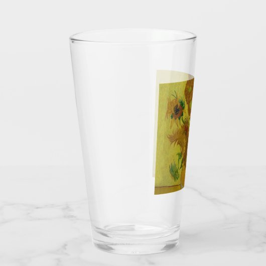 Vincent Van Gogh 15 zonnebloemen schilderen Glas (Rechts)