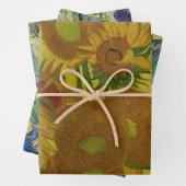 Vincent Van Gogh 15 zonnebloemen schilderen Inpakpapier Vel (In situ)