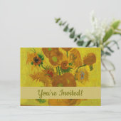 Vincent Van Gogh 15 zonnebloemen schilderen Kaart (Staand voorkant)