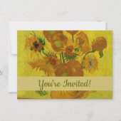 Vincent Van Gogh 15 zonnebloemen schilderen Kaart (Voorkant)