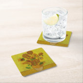 Vincent Van Gogh 15 zonnebloemen schilderen Kartonnen Onderzetters (Insitu)