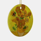 Vincent Van Gogh 15 zonnebloemen schilderen Keramisch Ornament (Rechts)