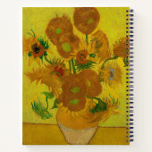 Vincent Van Gogh 15 zonnebloemen schilderen Notitieboek (Achterkant)