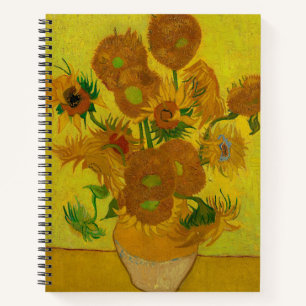 Vincent Van Gogh 15 zonnebloemen schilderen Notitieboek